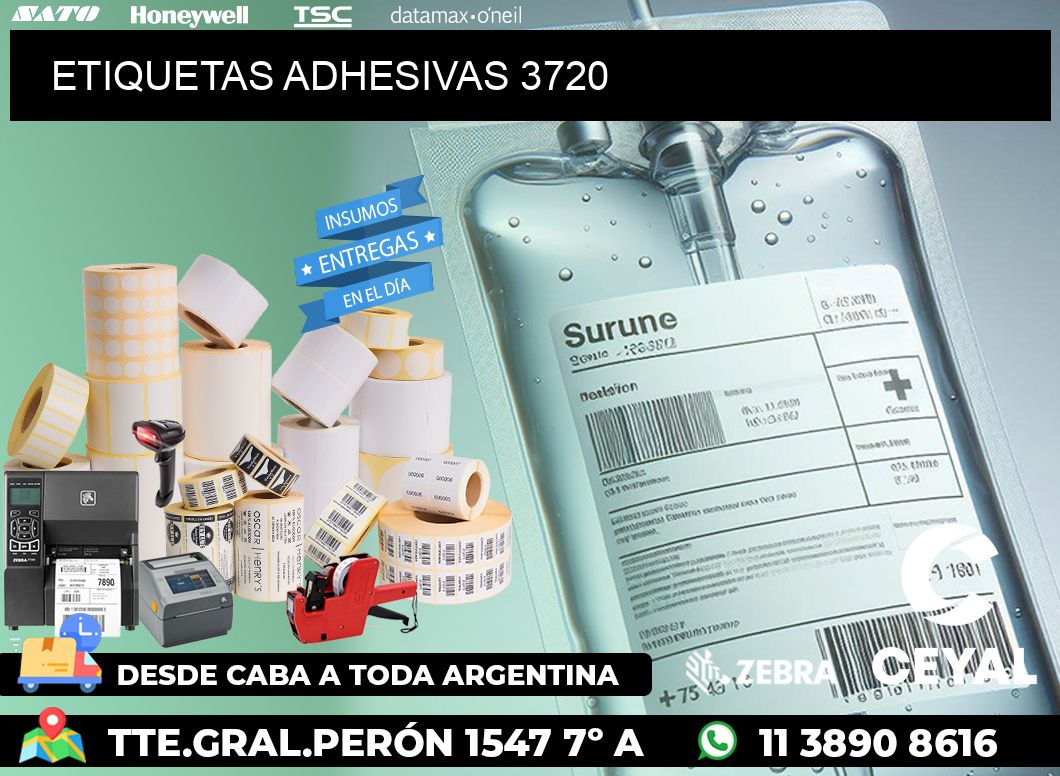 ETIQUETAS ADHESIVAS 3720