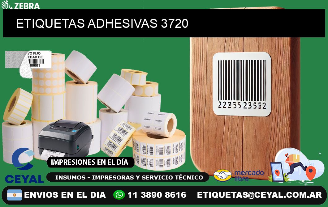 ETIQUETAS ADHESIVAS 3720