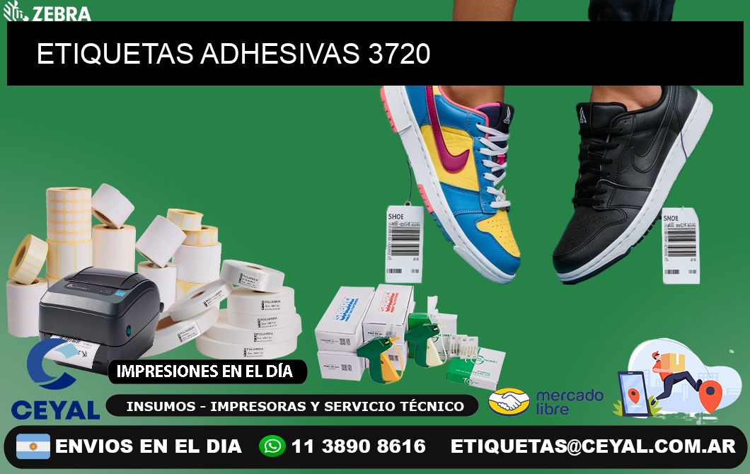 ETIQUETAS ADHESIVAS 3720