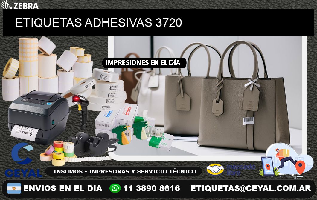 ETIQUETAS ADHESIVAS 3720