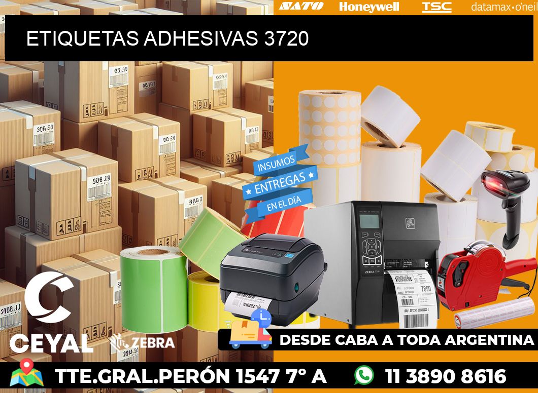 ETIQUETAS ADHESIVAS 3720