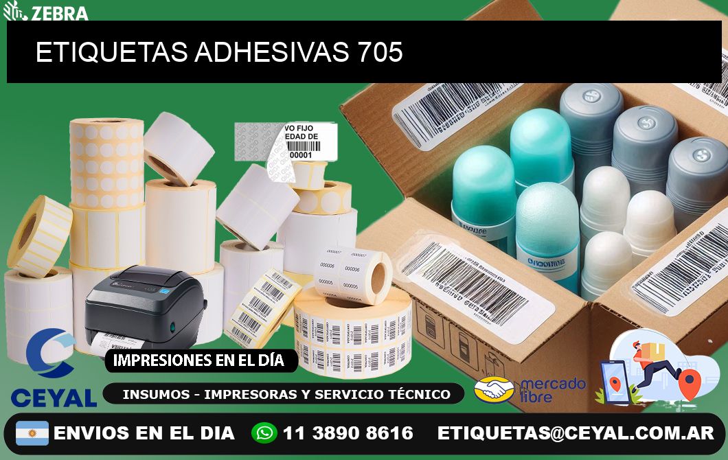 ETIQUETAS ADHESIVAS 705