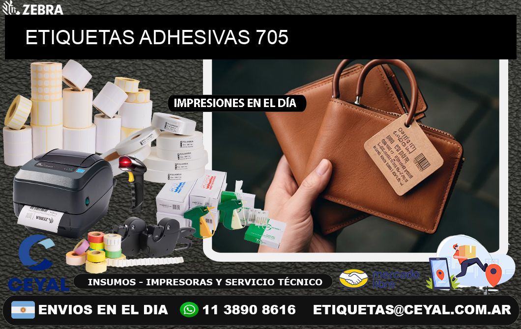 ETIQUETAS ADHESIVAS 705