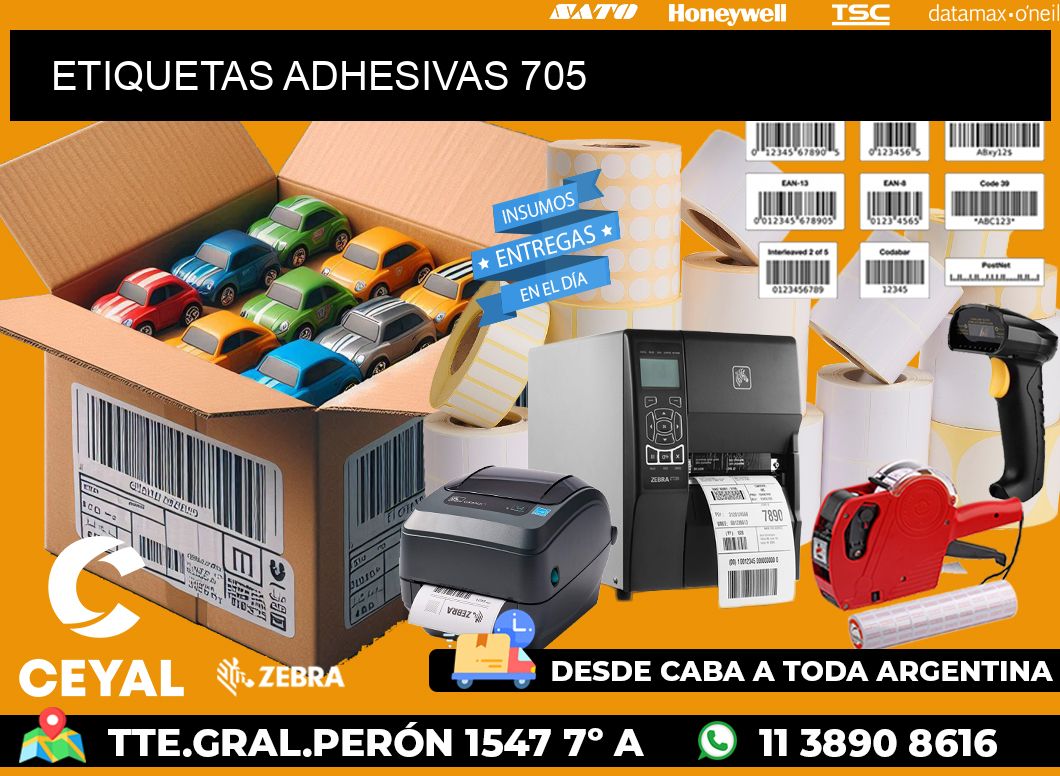 ETIQUETAS ADHESIVAS 705