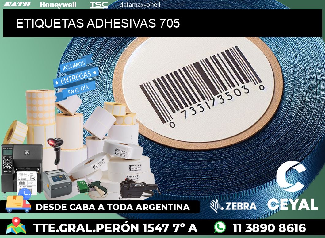 ETIQUETAS ADHESIVAS 705