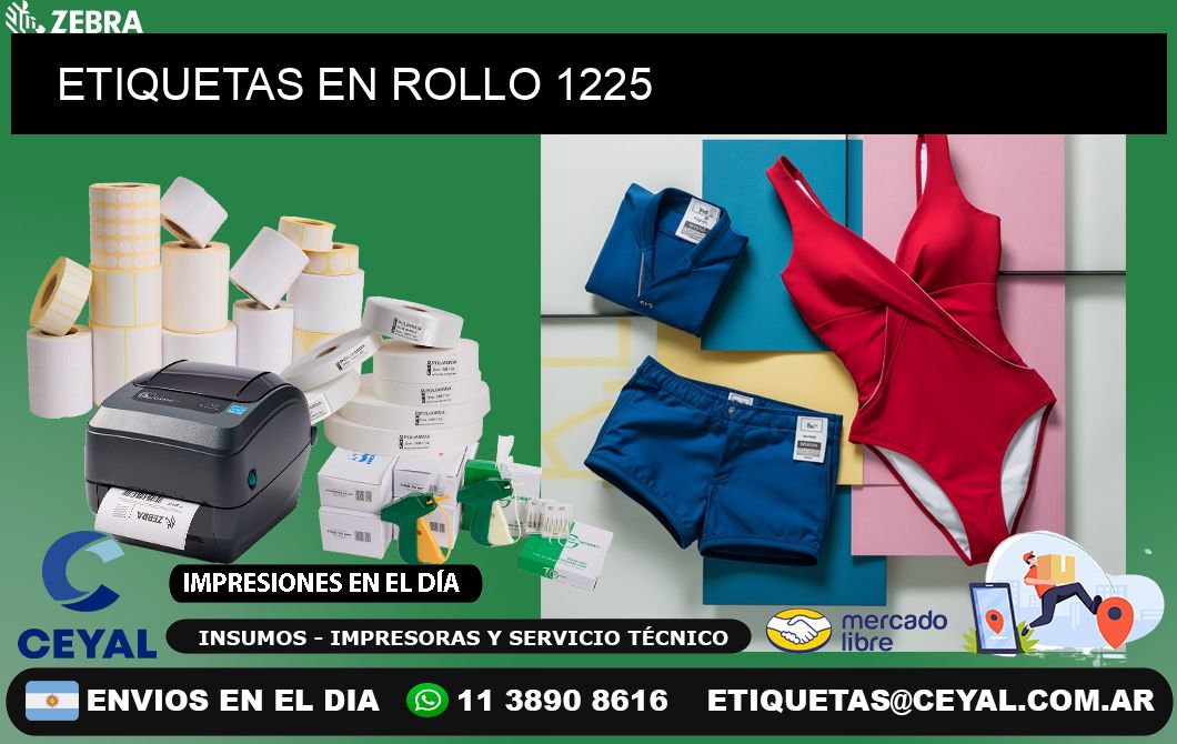 ETIQUETAS EN ROLLO 1225