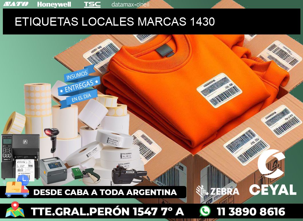 ETIQUETAS LOCALES MARCAS 1430