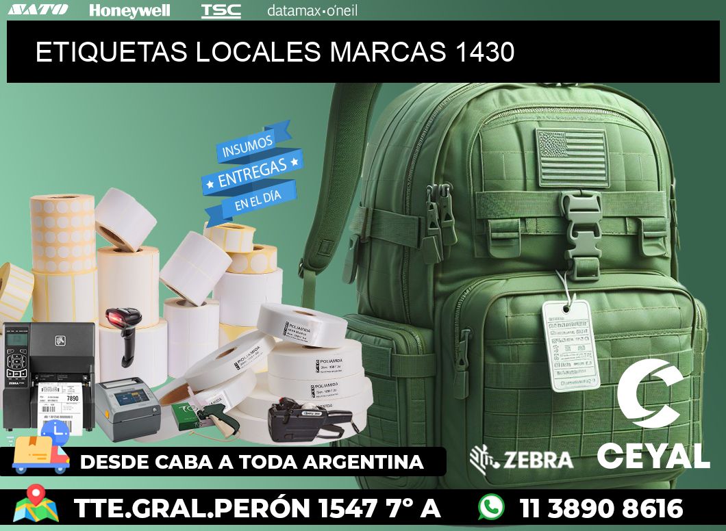 ETIQUETAS LOCALES MARCAS 1430