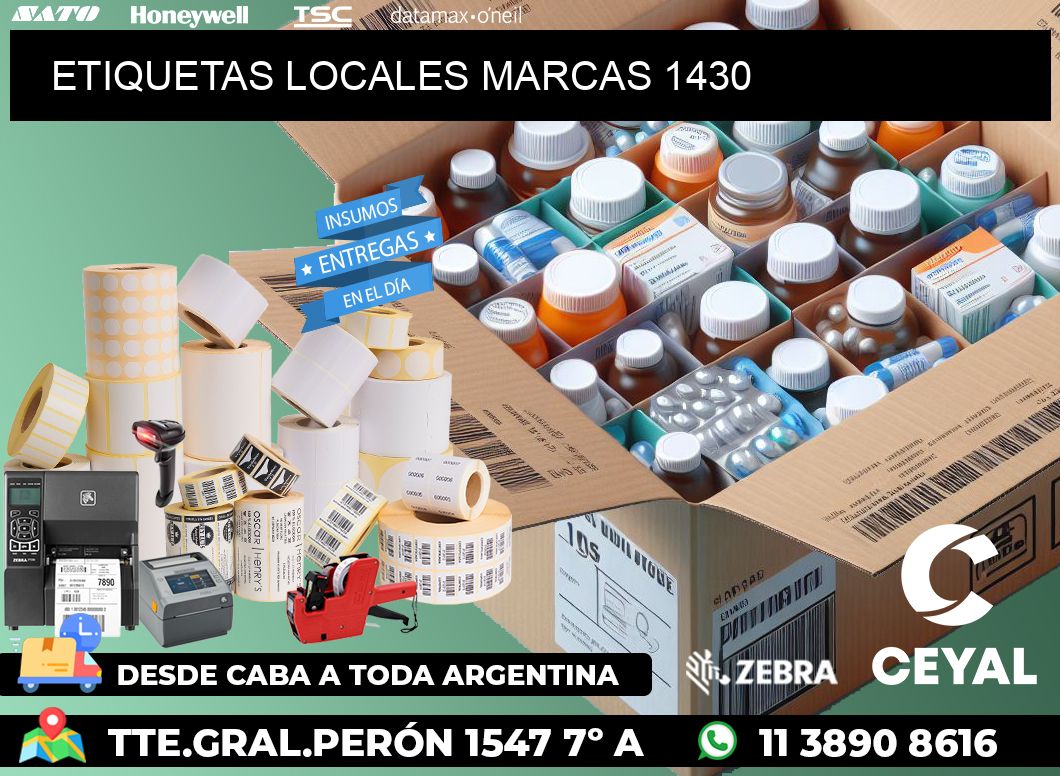 ETIQUETAS LOCALES MARCAS 1430