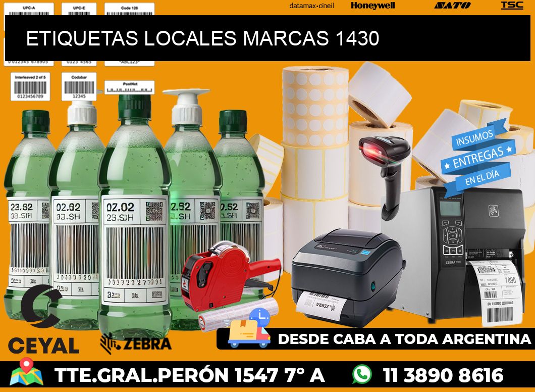 ETIQUETAS LOCALES MARCAS 1430