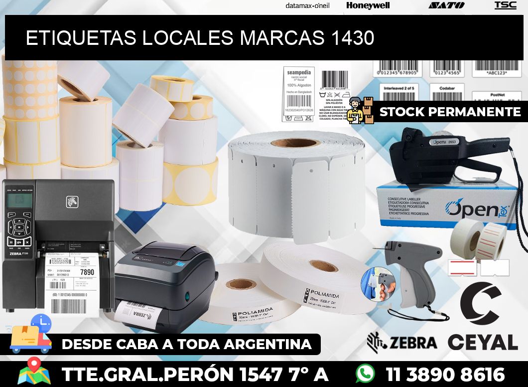 ETIQUETAS LOCALES MARCAS 1430