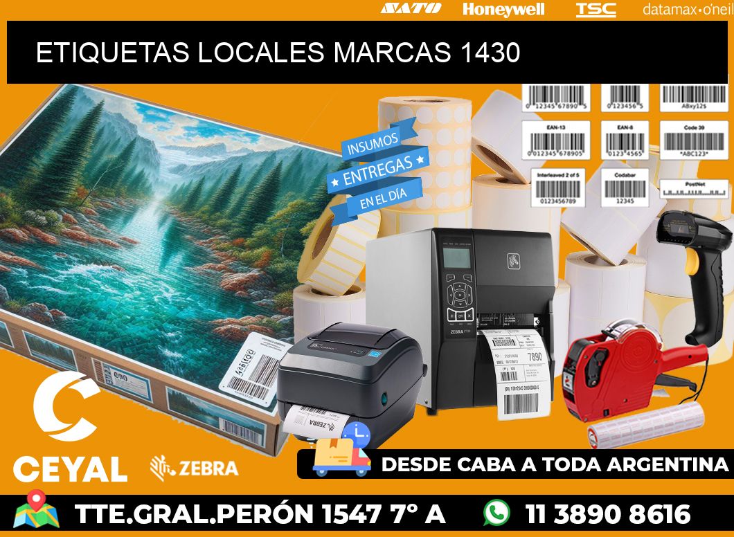 ETIQUETAS LOCALES MARCAS 1430