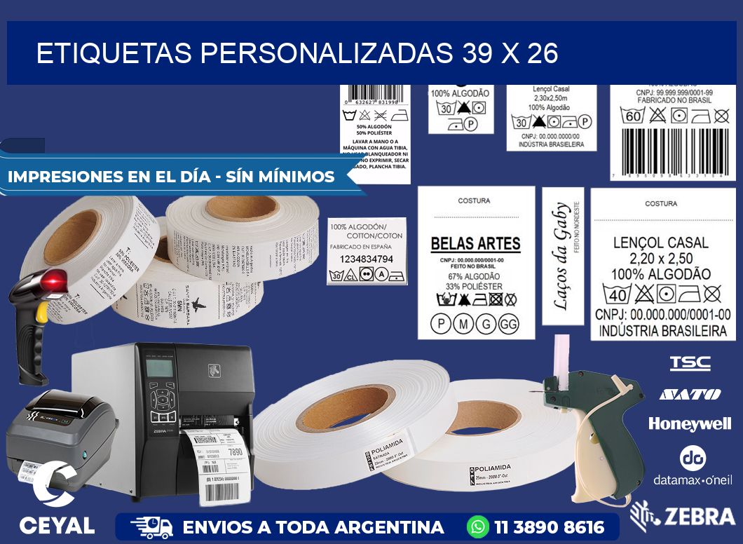 ETIQUETAS PERSONALIZADAS 39 x 26