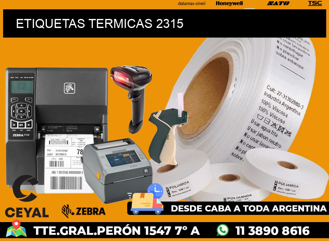 ETIQUETAS TERMICAS 2315