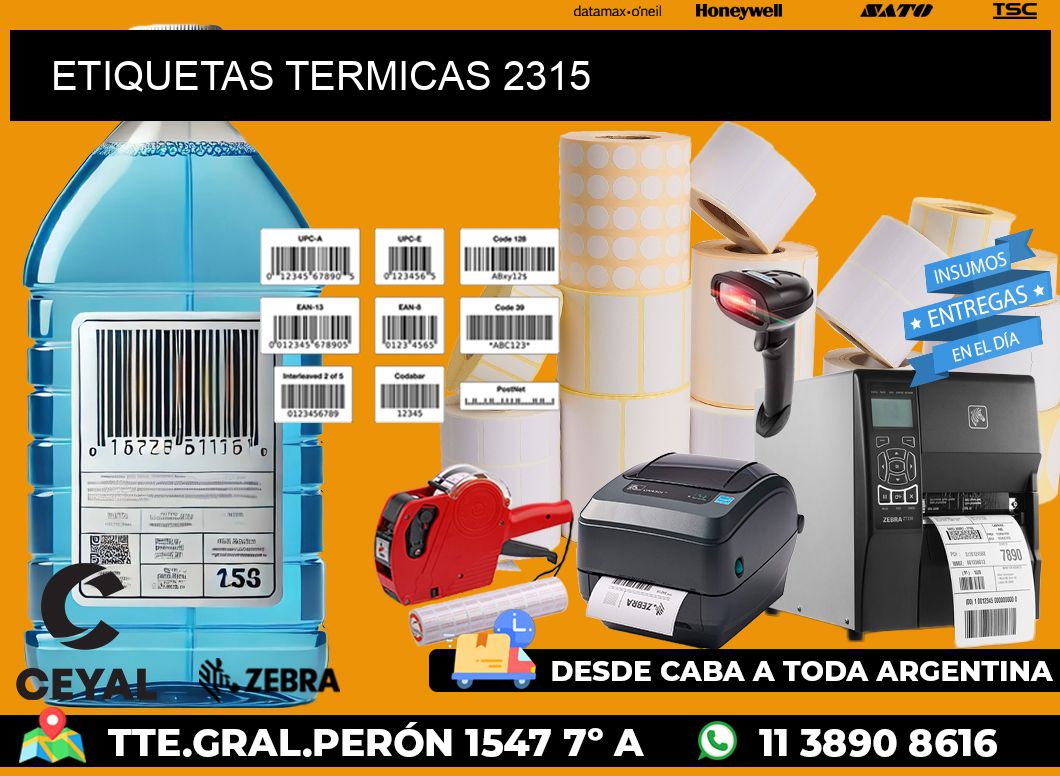 ETIQUETAS TERMICAS 2315