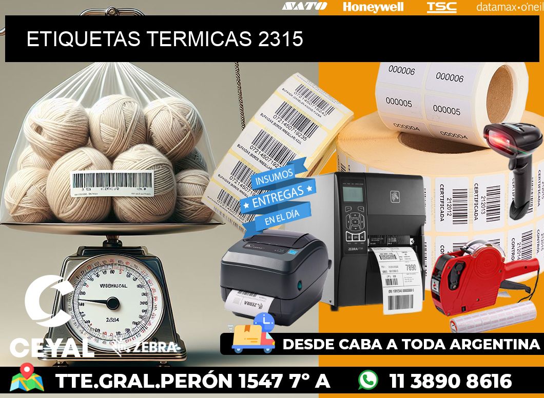 ETIQUETAS TERMICAS 2315