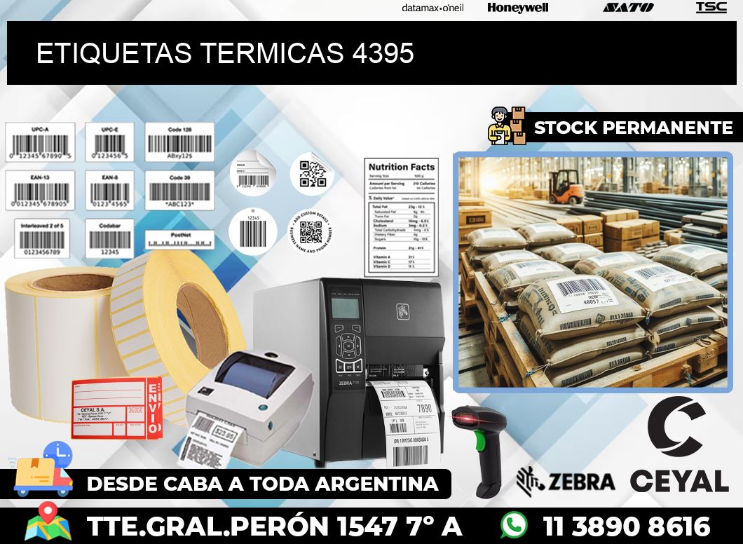 ETIQUETAS TERMICAS 4395