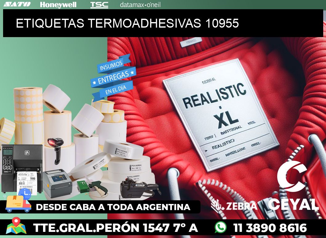 ETIQUETAS TERMOADHESIVAS 10955