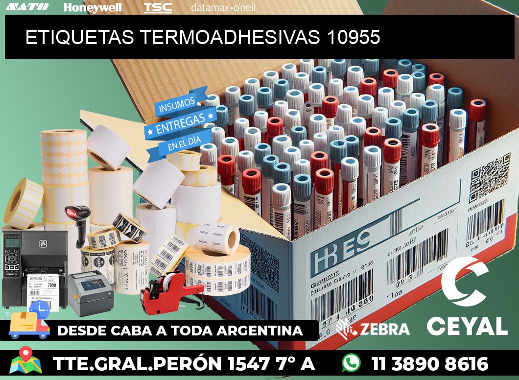 ETIQUETAS TERMOADHESIVAS 10955