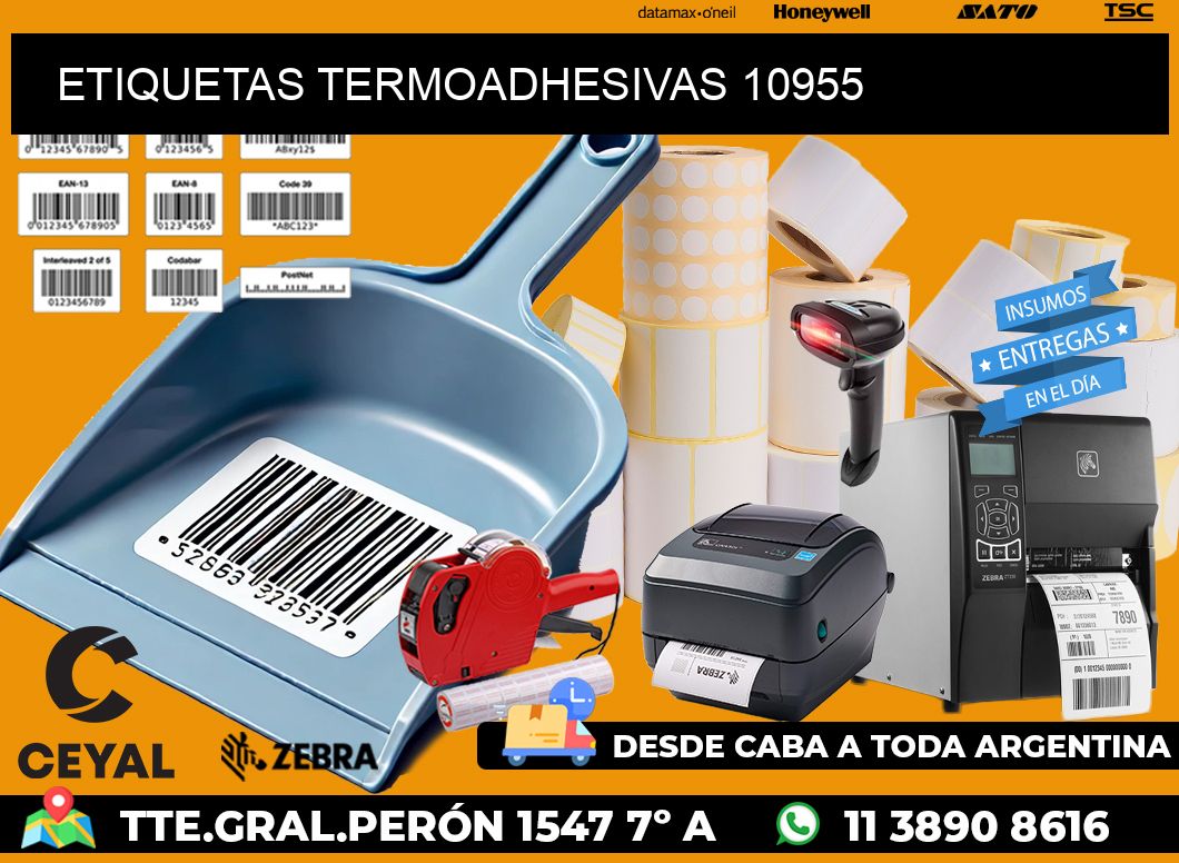 ETIQUETAS TERMOADHESIVAS 10955