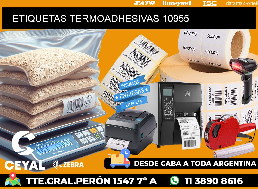 ETIQUETAS TERMOADHESIVAS 10955