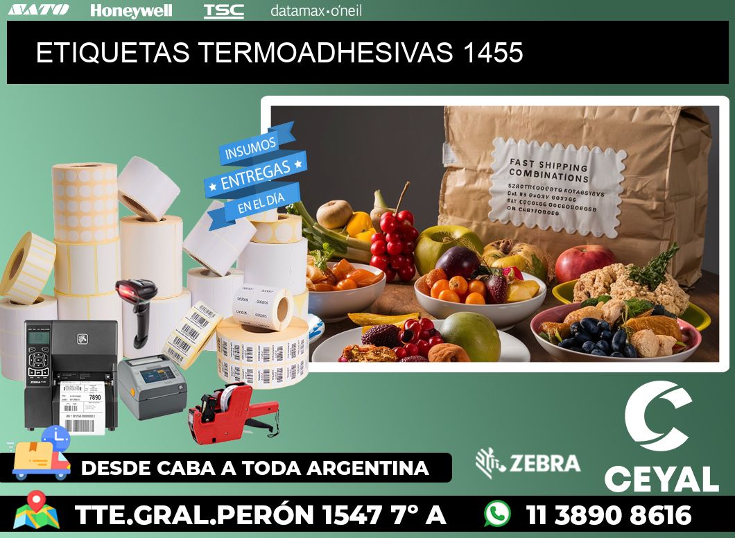 ETIQUETAS TERMOADHESIVAS 1455