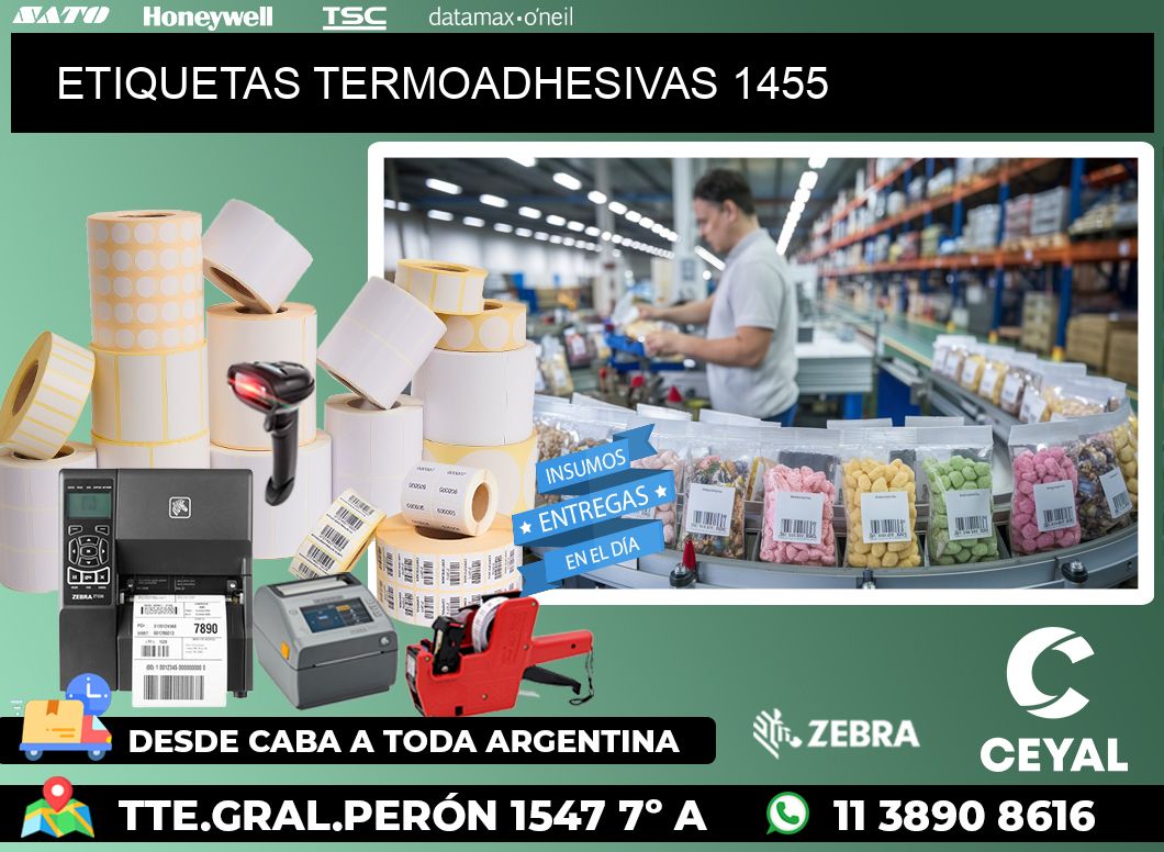 ETIQUETAS TERMOADHESIVAS 1455