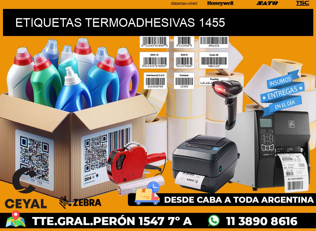 ETIQUETAS TERMOADHESIVAS 1455