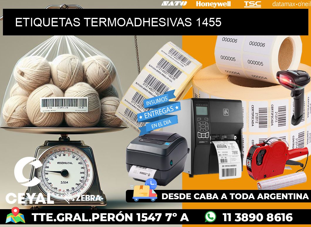 ETIQUETAS TERMOADHESIVAS 1455