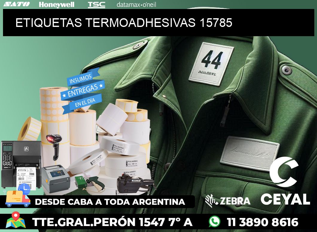 ETIQUETAS TERMOADHESIVAS 15785