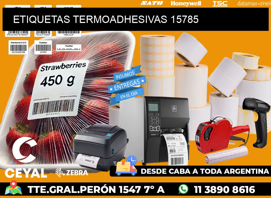 ETIQUETAS TERMOADHESIVAS 15785
