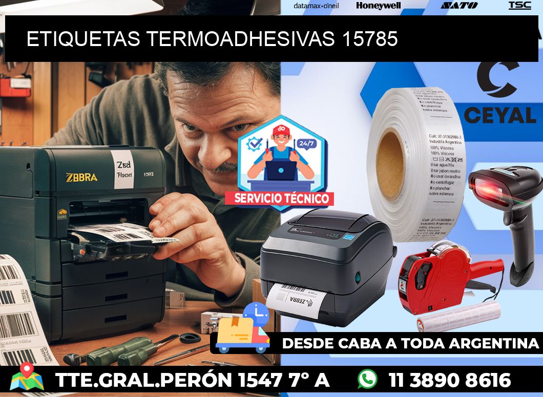 ETIQUETAS TERMOADHESIVAS 15785