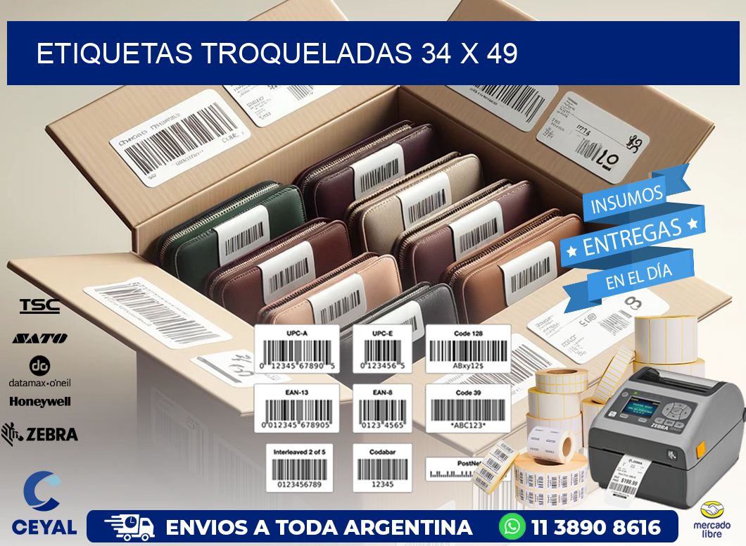 ETIQUETAS TROQUELADAS 34 x 49