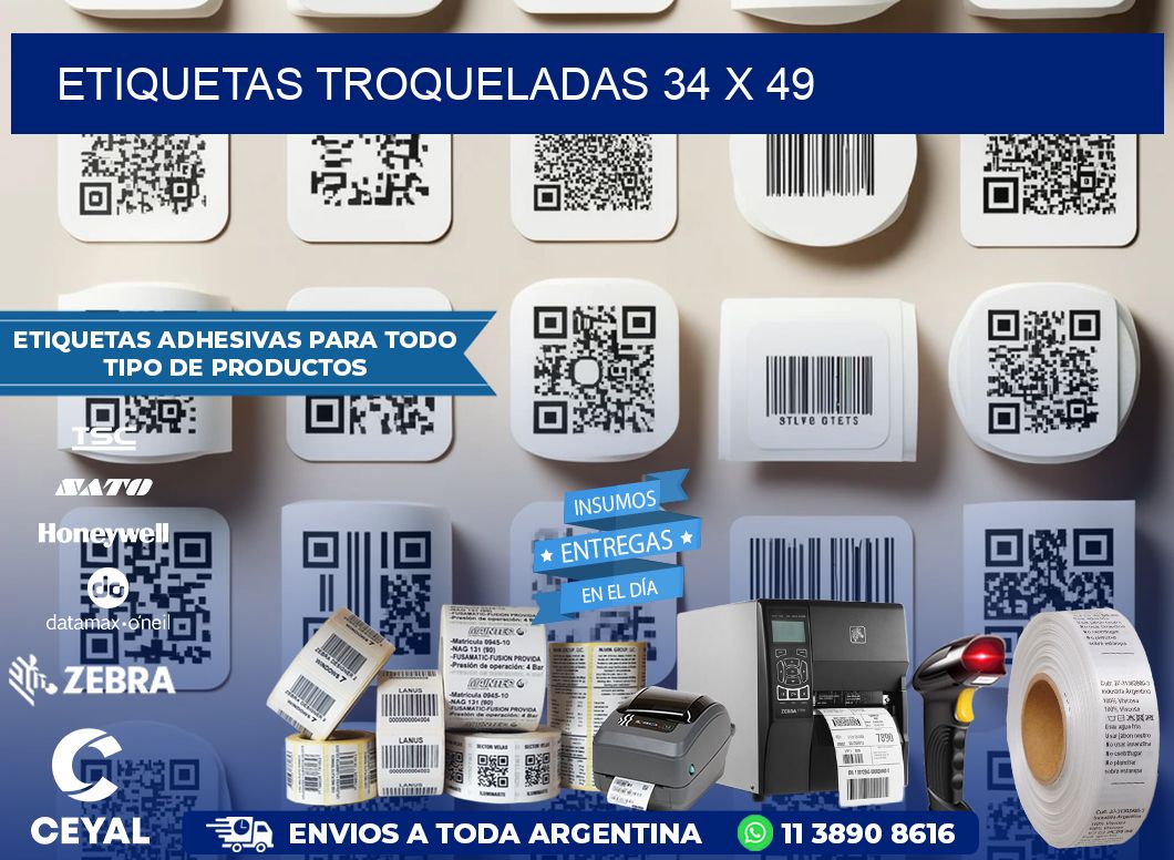 ETIQUETAS TROQUELADAS 34 x 49