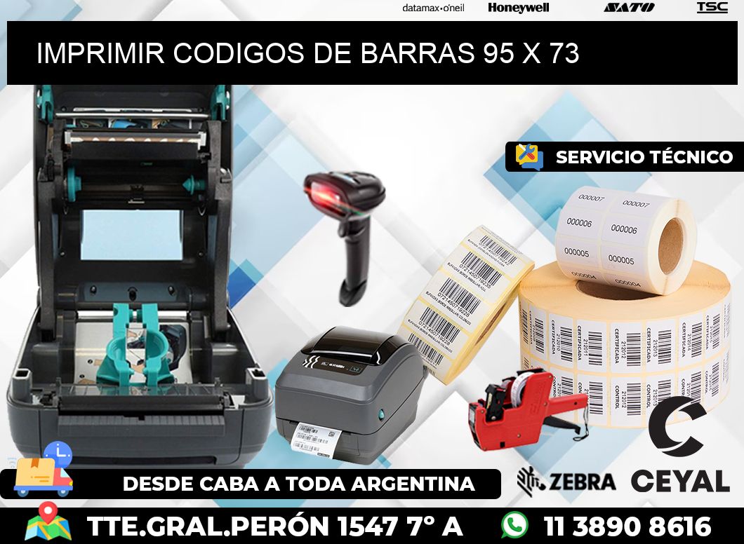 IMPRIMIR CODIGOS DE BARRAS 95 x 73