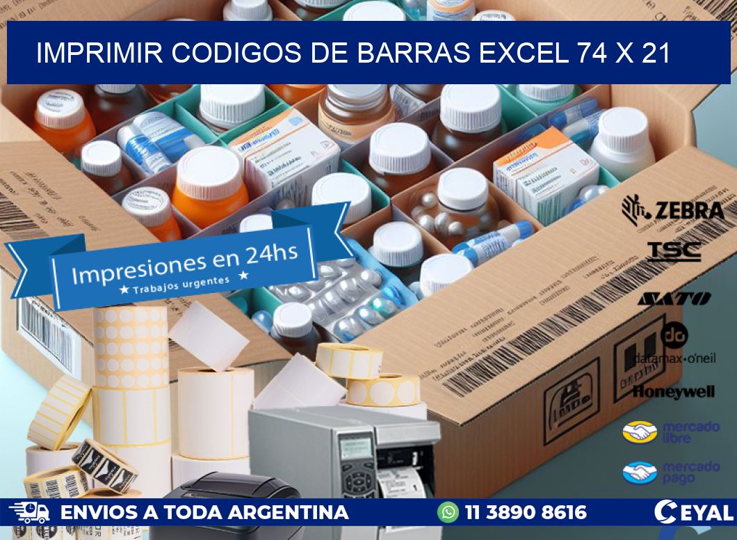 IMPRIMIR CODIGOS DE BARRAS EXCEL 74 x 21