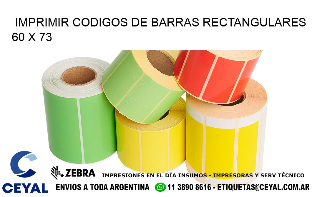 IMPRIMIR CODIGOS DE BARRAS RECTANGULARES 60 x 73