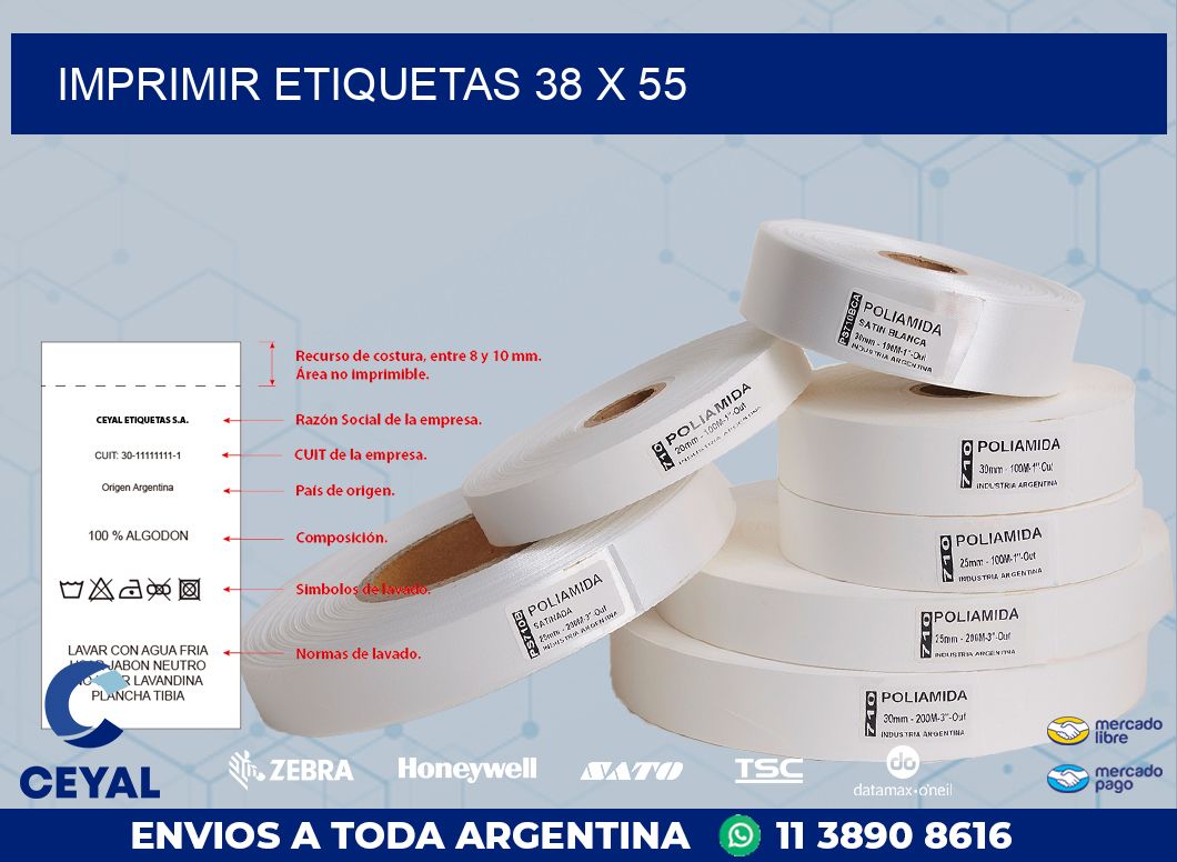IMPRIMIR ETIQUETAS 38 x 55