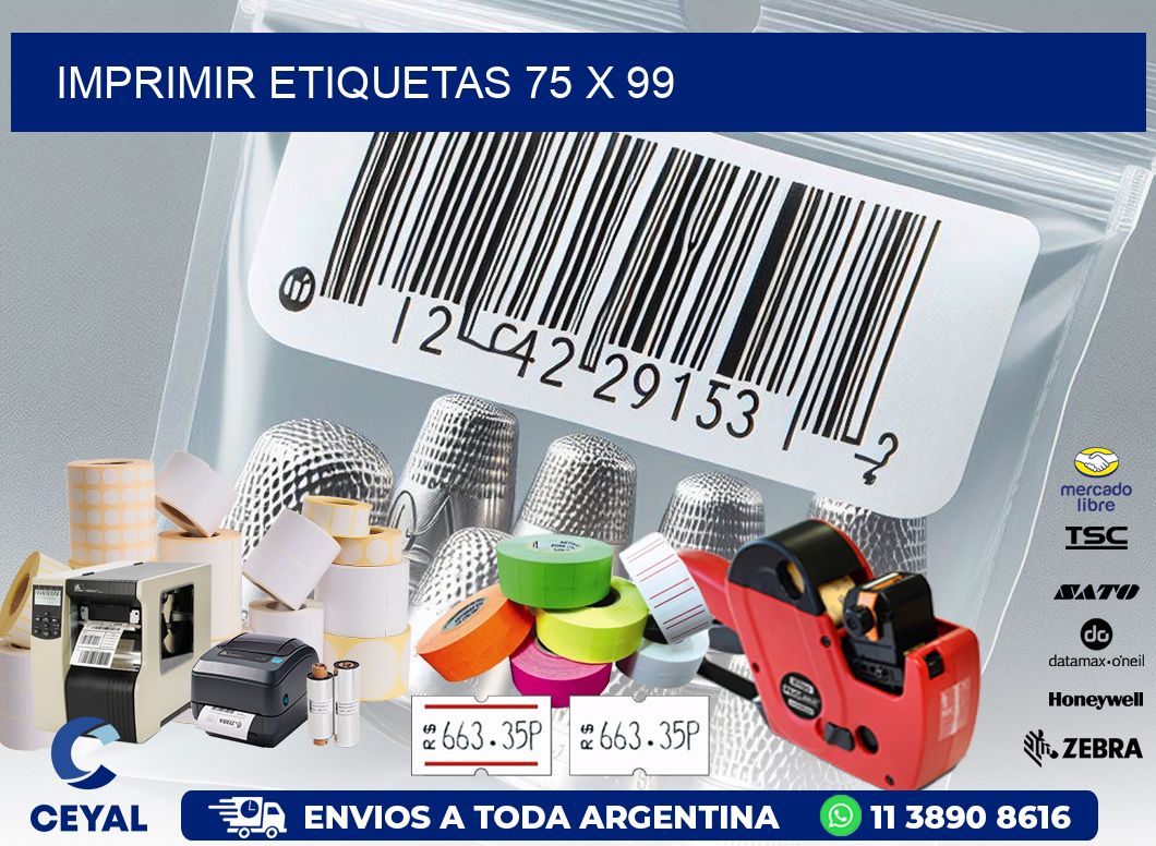 IMPRIMIR ETIQUETAS 75 x 99