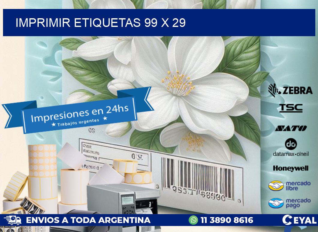 IMPRIMIR ETIQUETAS 99 x 29