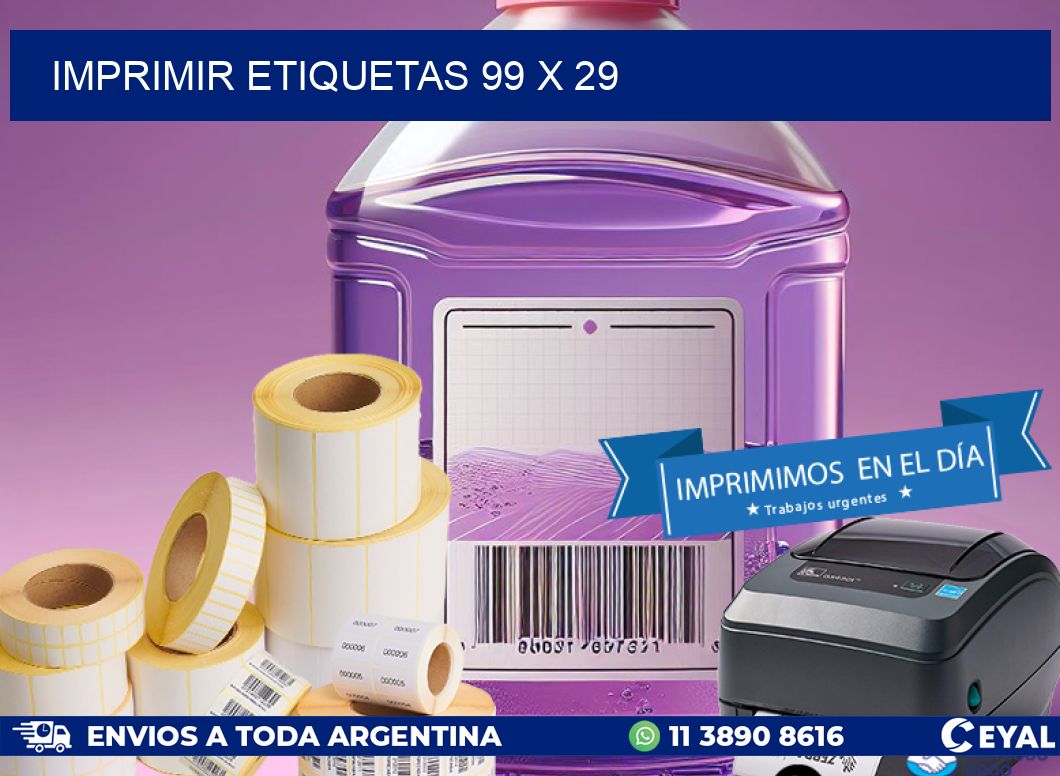 IMPRIMIR ETIQUETAS 99 x 29