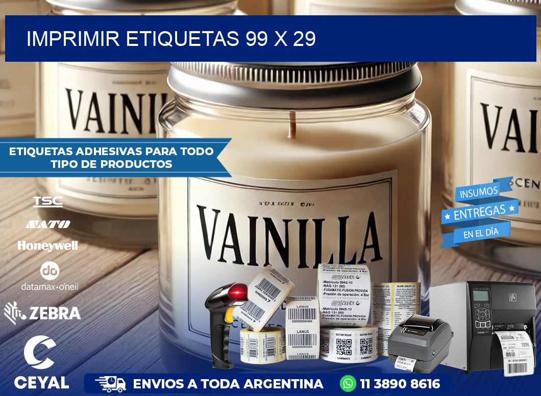 IMPRIMIR ETIQUETAS 99 x 29
