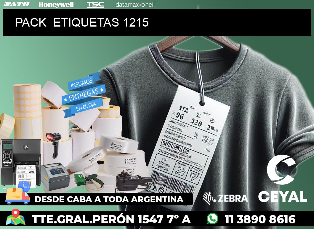 PACK  ETIQUETAS 1215