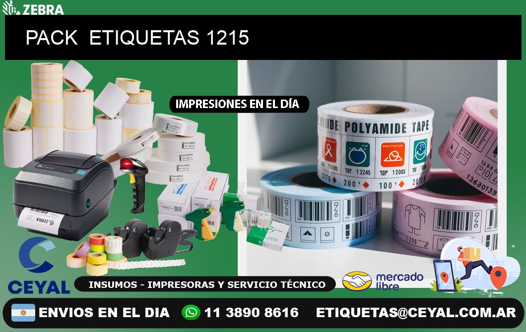 PACK  ETIQUETAS 1215