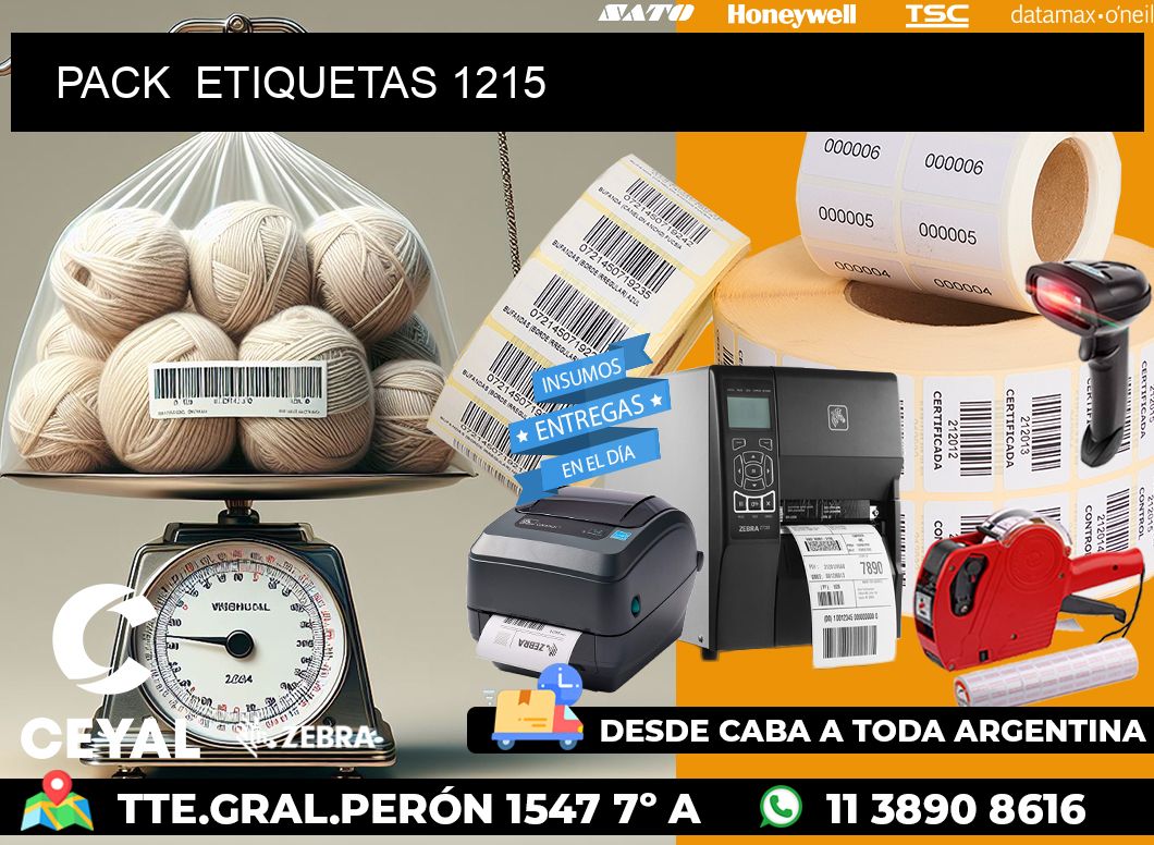PACK  ETIQUETAS 1215
