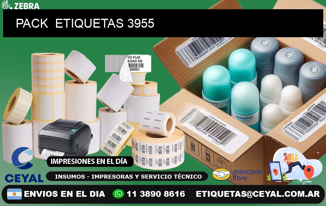 PACK ETIQUETAS 3955
