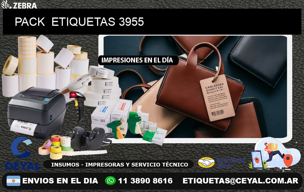 PACK ETIQUETAS 3955