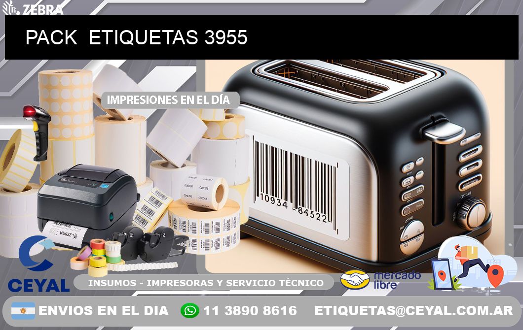 PACK ETIQUETAS 3955