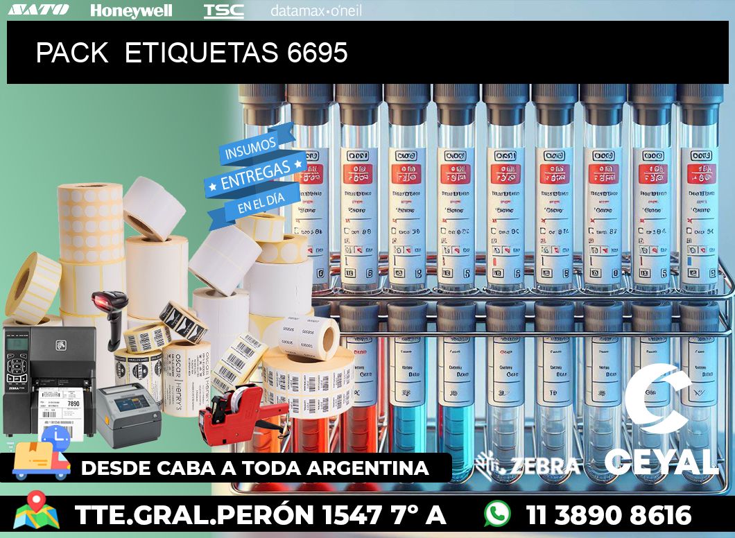 PACK  ETIQUETAS 6695