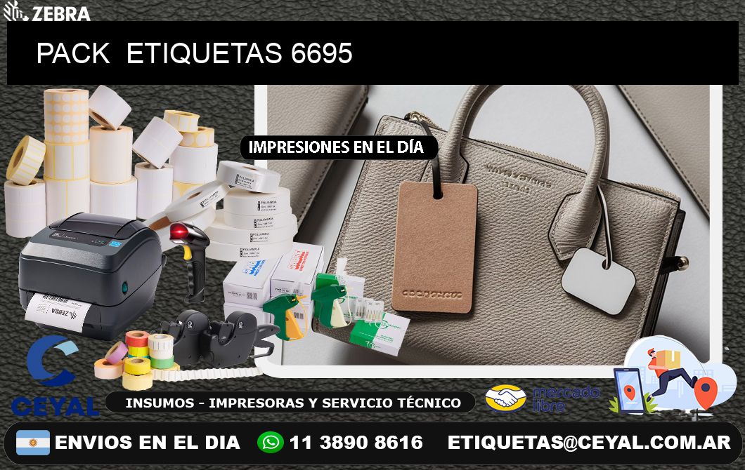 PACK  ETIQUETAS 6695